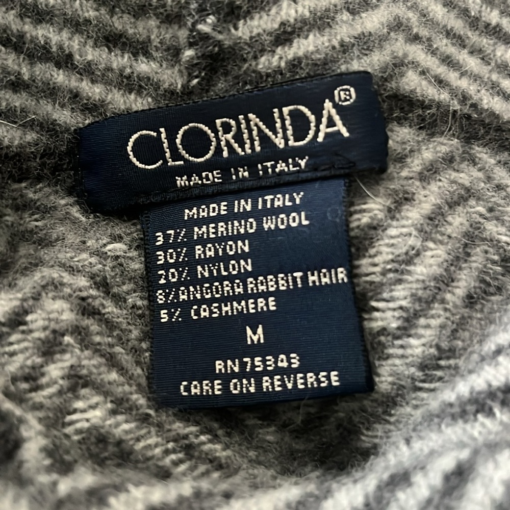Clorinda vintage cowl neck sweater Medium wool/Cashmere/Rabbit hair - Picture 8 of 9